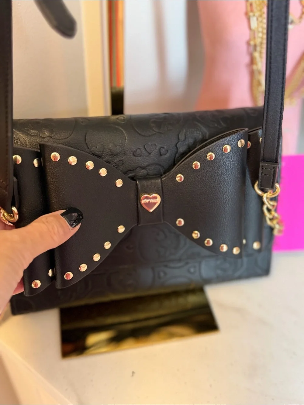Betsey Johnson structured crossbody
